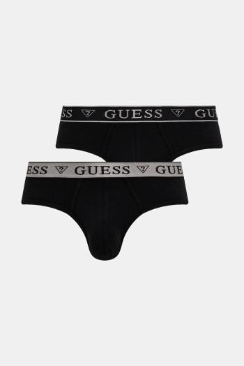 Slipy Guess 2-pak pánske, čierna farba, U4BG0A KCD31