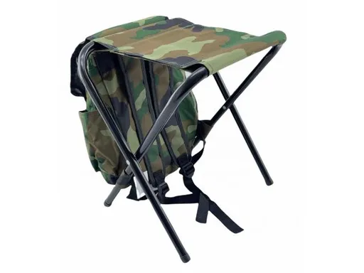 Kempingové skladacie kreslo, maskáčové