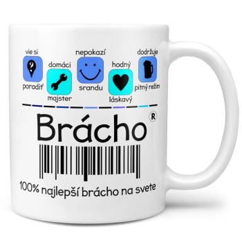 Hrnček Brácho 100% (Náplň hrnčeka: Žiadna)