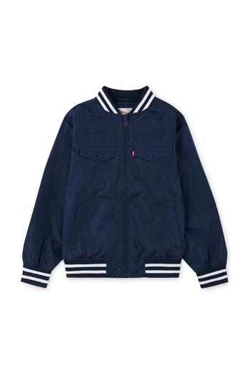 Detská bunda bomber Levi's MESHED LINED BOMBER tmavomodrá farba, 8EM726