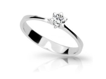 Cutie Jewellery Minimalistický prsteň z bieleho zlata Z6812-1953-10-X-2 54 mm