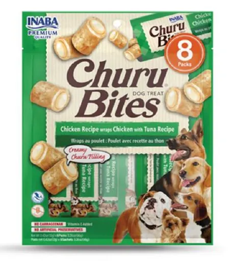 Churu Dog Bites Chicken wraps Chicken+Tuna 8 x 12 g