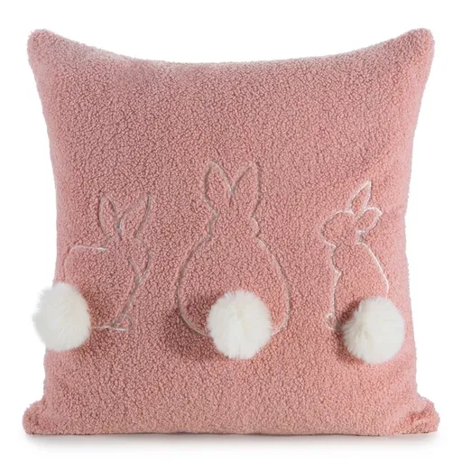 ArtFir Veľkonočná obliečka na vankúš EASTER 53 | púdrovoružová/biela 45 x 45 cm