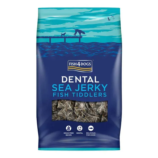 FISH4DOGS Maškrty pre psov DENTAL SEA morská ryba - rybičky 575 g