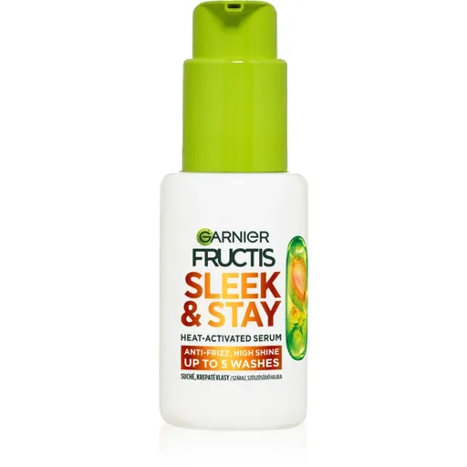Garnier Fructis Keratin Sleek sérum pre suché a poškodené vlasy 50 ml