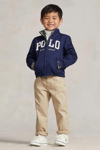 Detské bavlnené nohavice Polo Ralph Lauren béžová farba, jednofarebné, 322855803001