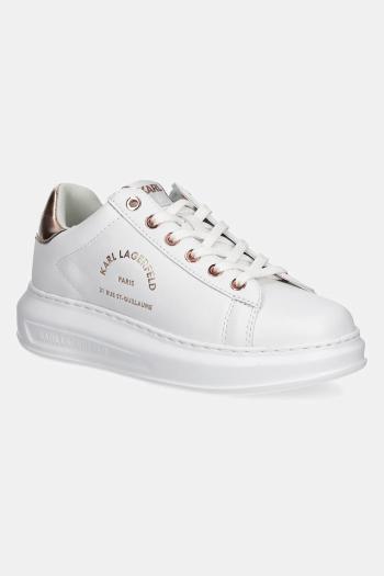 Kožené tenisky Karl Lagerfeld KAPRI biela farba, KL62538K