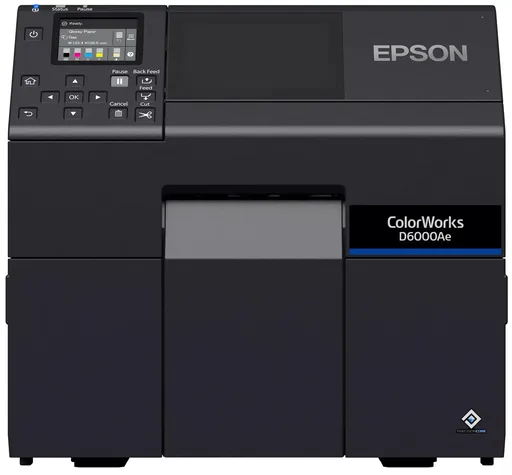 Epson ColorWorks D6000 (Ae) C31CL90102 farebná tlačiareň štítkov, cutter, disp., USB, Ethernet, black