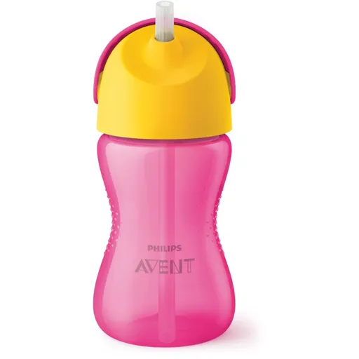 Philips Avent Bendy Straw SCF798/02 12m+ hrnček s ohybnou rúrkou Pink 300 ml