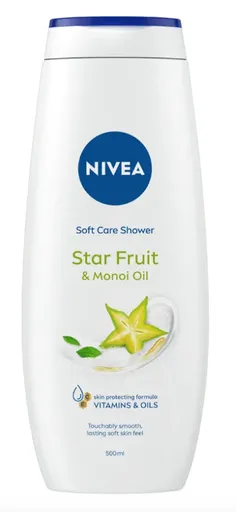 NIVEA STAR FRUIT & MONOI OIL - Ošetrujúci sprchovací gél s exotickou vôňou 0,5 L