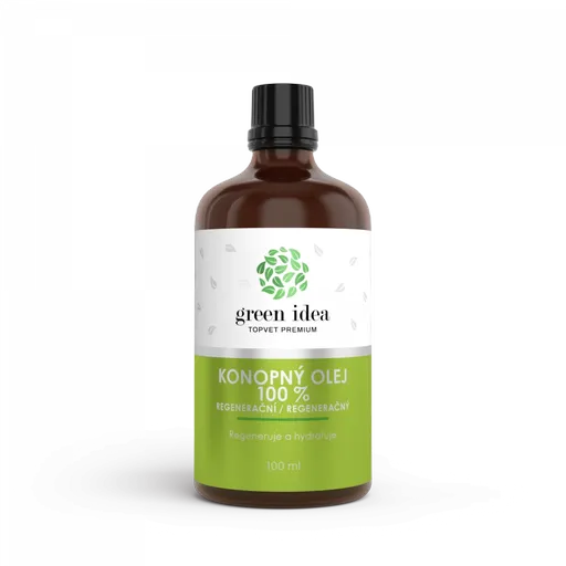 Regeneračný konopný olej 100 % – 100 ml – Green idea