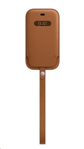 APPLE iPhone 12 mini Leather Sleeve with MagSafe - Saddle Brown