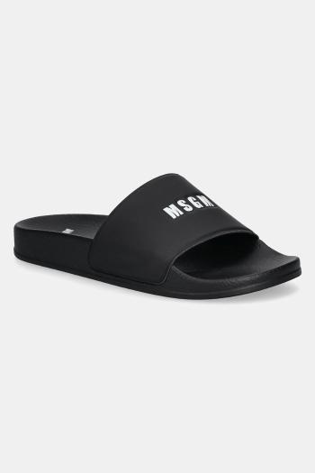 Šľapky MSGM dámske, čierna farba, 3841MDS208