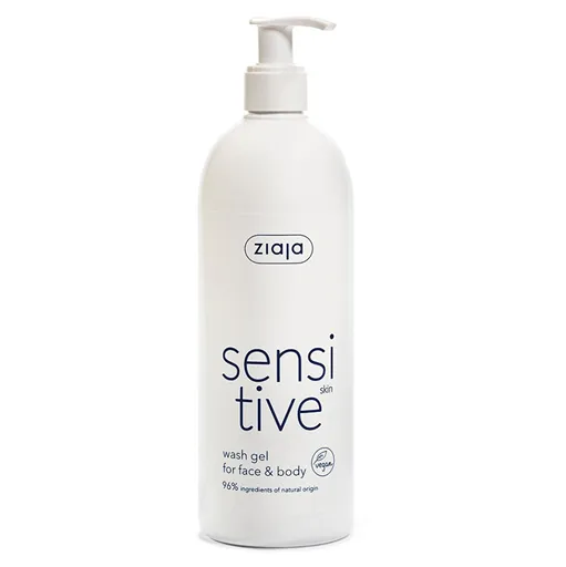 ZIAJA Krémový umývací gél na tvár a telo Sensitive 400 ml