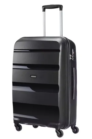 Stredný škrupinový kufor American Tourister Bon Air M Black