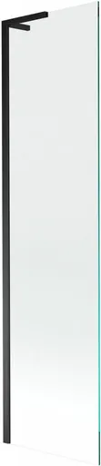 MEXEN/S - Next L vaňová zástena FIX 80 x 150, transparent, čierna 895-080-000-03-00-70