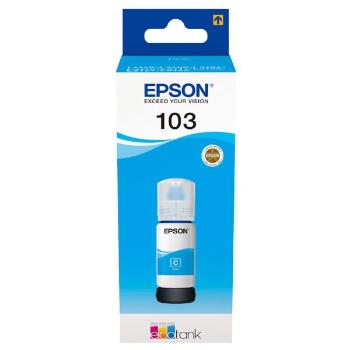 Epson originál ink C13T00S24A, 103, cyan, 65ml, Epson EcoTank L3151, L3150, L3111, L3110, azurová