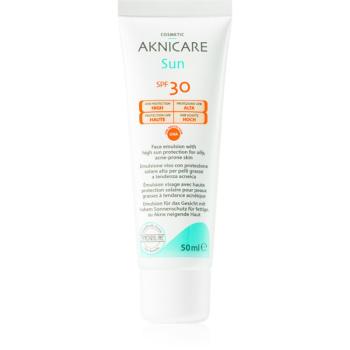 Synchroline Aknicare Sun opaľovacia emulzia na aknóznu a seboroickú pleť SPF 30 50 ml