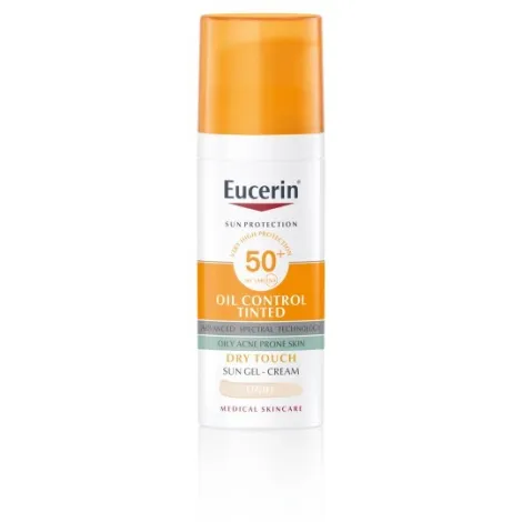 Eucerin SUN DRY TOUCH OIL CONTROL Ochranný krémový gél na tvár SPF 50+ svetlý 50ml