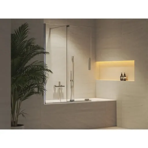 Ravak Roll vaňová zástena 150x110 cm chróm X786D0C00Z1