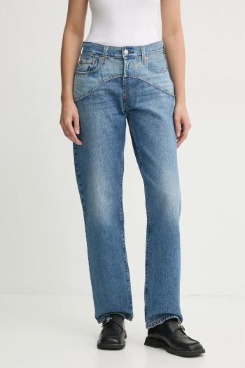 Bavlnené rifle Levi's 501 90s WESTERN vysoký pás, 001V3
