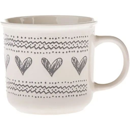 Keramický hrnček Srdiečka III, 450 ml
