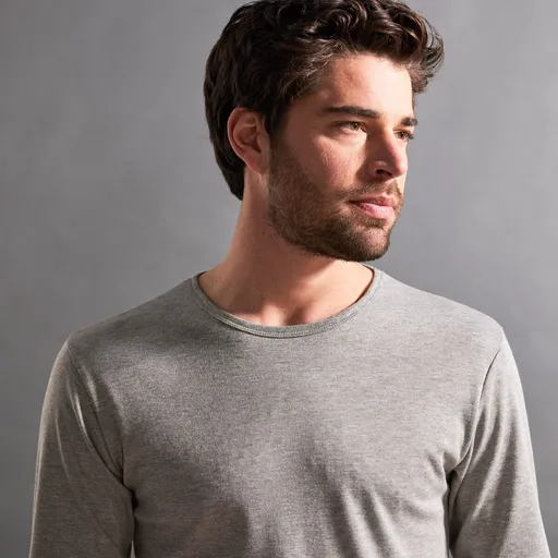 Súprava 2 tričiek Thermoperle® s okrúhlym výstrihom a dlhými rukávmi, mierne hrejivé