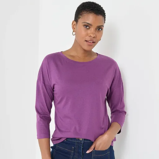 Voľné tričko so 7/8 rukávmi