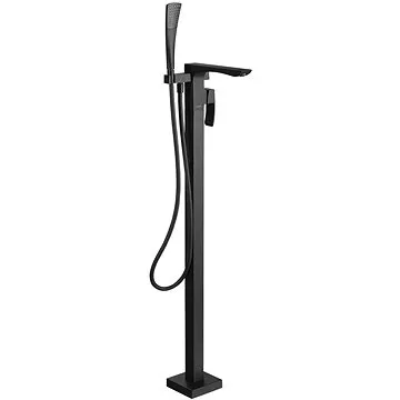 SAPHO GINKO vaňová batéria s pripojením do podlahy – čierna mat. 1101–21B (1101-21B)