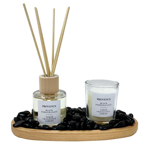 Darčeková sada Black Pomegranate PROVENCE sviečka a difuzér