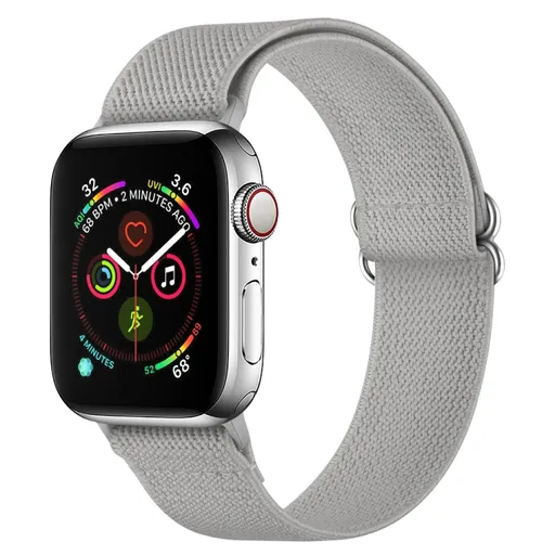 NYLON Remienok Apple Watch 9 / 8 / 7 (41mm) / 6 / SE / 5 / 4 (40mm) / 3 / 2 / 1 (38mm) šedý