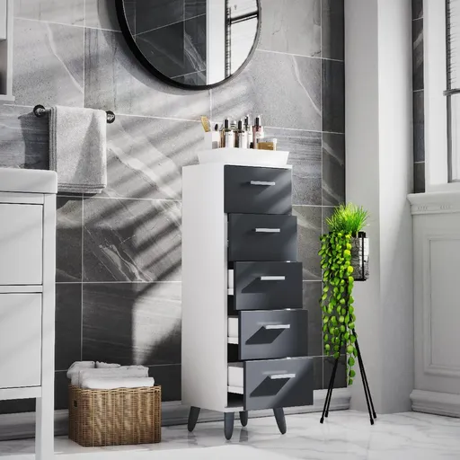 VCM Zásuvková skříň "Landos M", Antracit