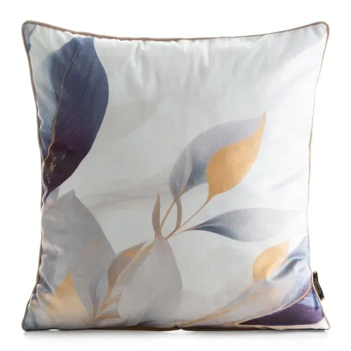 ArtFir Obliečka na vankúš VELVET 173 | biela/zlatá 45 x 45 cm