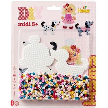 Korálkový set – Psík a dievčatko midi (28178042141)