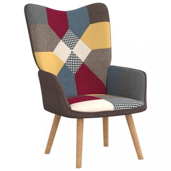 Relaxačné kreslo patchwork látka Dekorhome