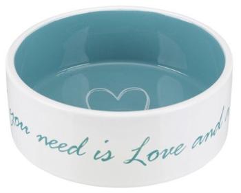 Trixie Pet's Home bowl, ceramic, 0.8 l/ř 16 cm, cream/petrol