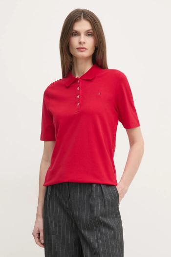 Polo tričko Tommy Hilfiger dámske, tmavomodrá farba, WW0WW43224