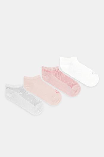 Ponožky Calvin Klein Jeans 4-pak dámske, ružová farba, 701235871