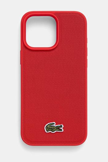 Puzdro na mobil Lacoste iPhone 16 Pro Max 6.9 červená farba, LCHMP16XPVCR