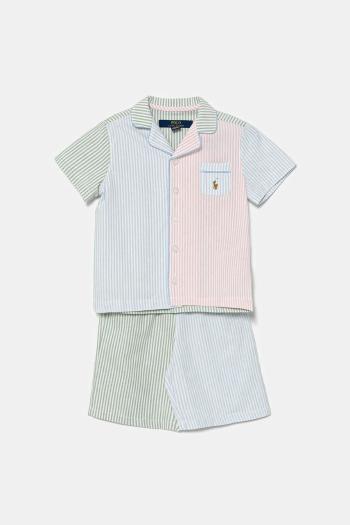 Detské bavlnené pyžamo Polo Ralph Lauren vzorovaná, 9P0221