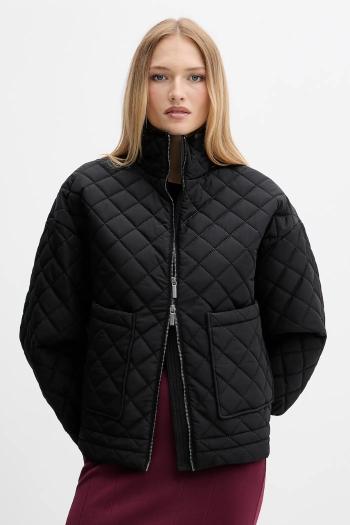 Bunda Armani Exchange čierna farba, prechodná, oversize, XW000683 AF16200