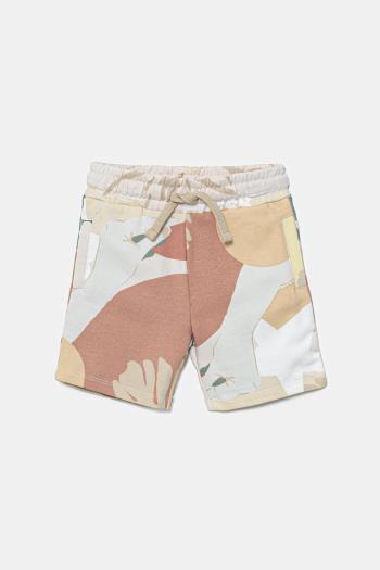 Detské bavlnené šortky Guess béžová farba, nastaviteľný pás N5GD05 KA6R4