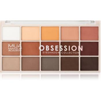 MUA Makeup Academy Professional 15 Shade Palette paletka očných tieňov odtieň Obsession 12 g