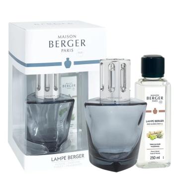 Maison Berger Paris Darčeková sada katalytická lampa Terra čierna + náplň Divočina 250 ml