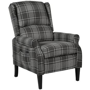 Polohovacie kreslo sivé textil, 329301