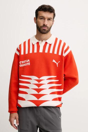 Sveter Puma oranžová farba, ľahký, 632512