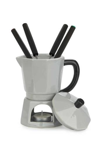 Sada na fondue Balvi 16 cm šedá farba