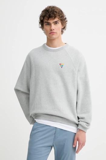 Bavlnená mikina Levi's PRIDE RELAXED CREW šedá farba, melanžová, 002FC