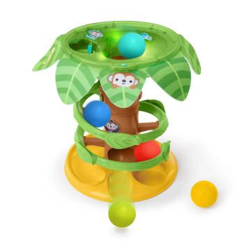 BRIGHT STARTS Dráha guľôčková hudobná Tropical Twirl 6m+