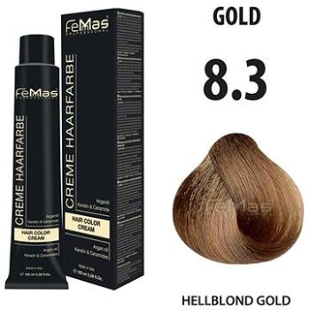 FemMas Farba na vlasy Svetlá blond zlatá 8.3 (4260450260423)